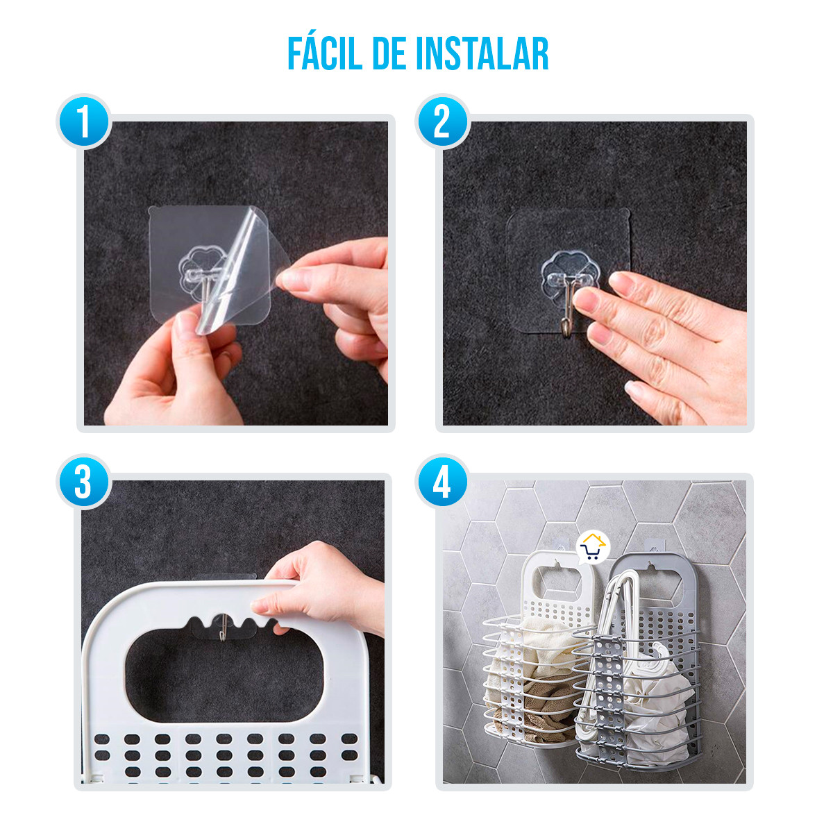 Miniatura 3 de Organizador Ropa Sucia Cesta 426R